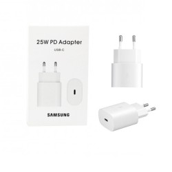 ADAPTADOR DE CARREGADOR SAMSUNG TYPE-C 25W PD BRANCO ADAPTADOR DE CARREGADOR SAMSUNG TYPE-C 25W PD BRANCO